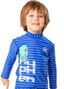 BABZ Langarmshirt ’striped cobalt’ Einzelstück