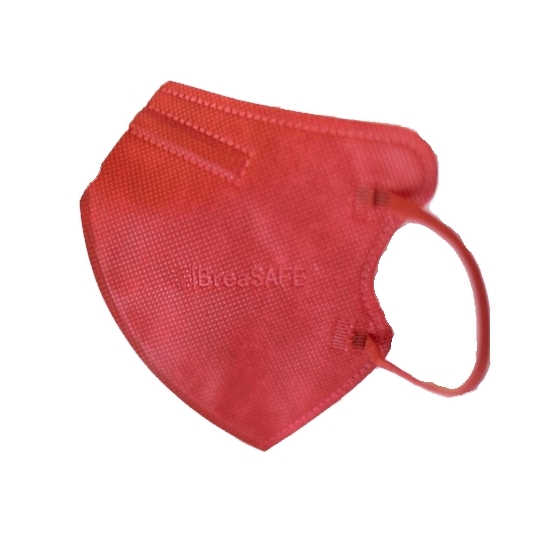 BreaSAFE® Teens Maske rot (5 Stück)