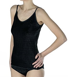 DermaSilk Damen Unterhemd schwarz