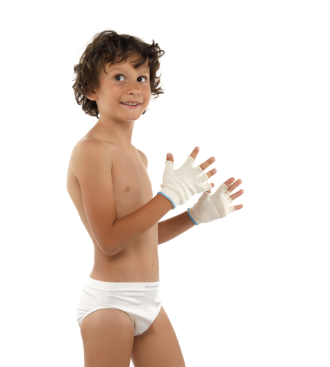 Dermasilk Kinder Handschuhe Open Finger